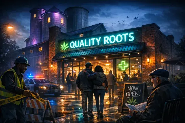 Quality Roots Transforms Ypsilanti's Historic Farm Bureau Building into Marijuana Dispensary