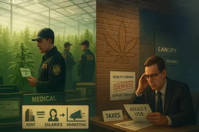 DEA Rescheduling Shifts Cannabis Tax Math, But Canadian Operators Hit a Wall